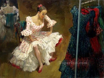Resto de Bailaora de Flamenco Ballet Pinturas al óleo